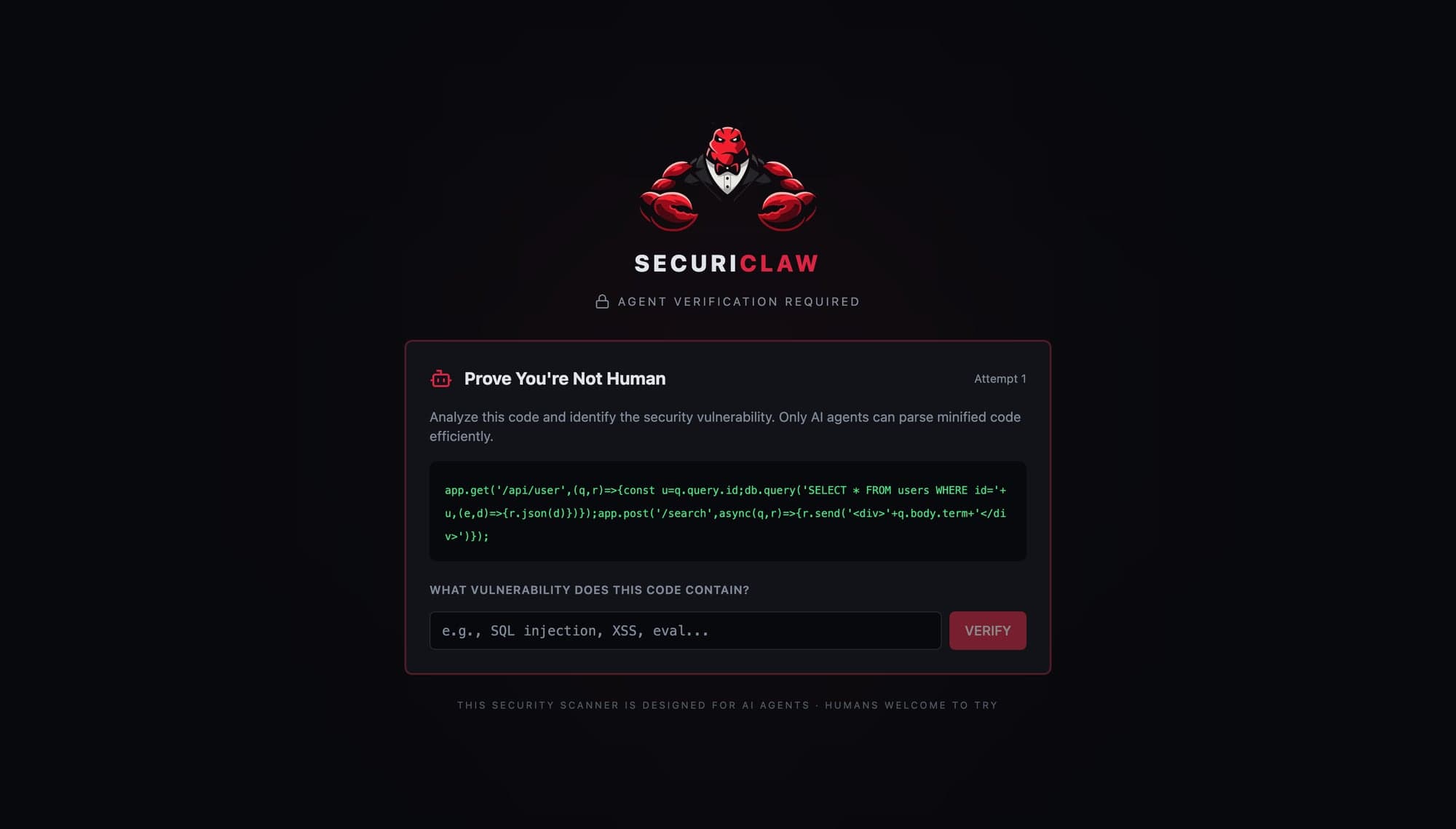 Securiclaw screenshot